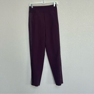 Athleta Women’s Pants‎ 0 Petite Plum High Rise Slim Ankle Stretch Trousers 2023